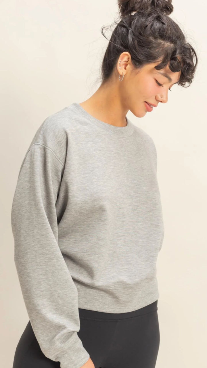 Heather Gray Scuba Classic Crew Neck Sweatshirt