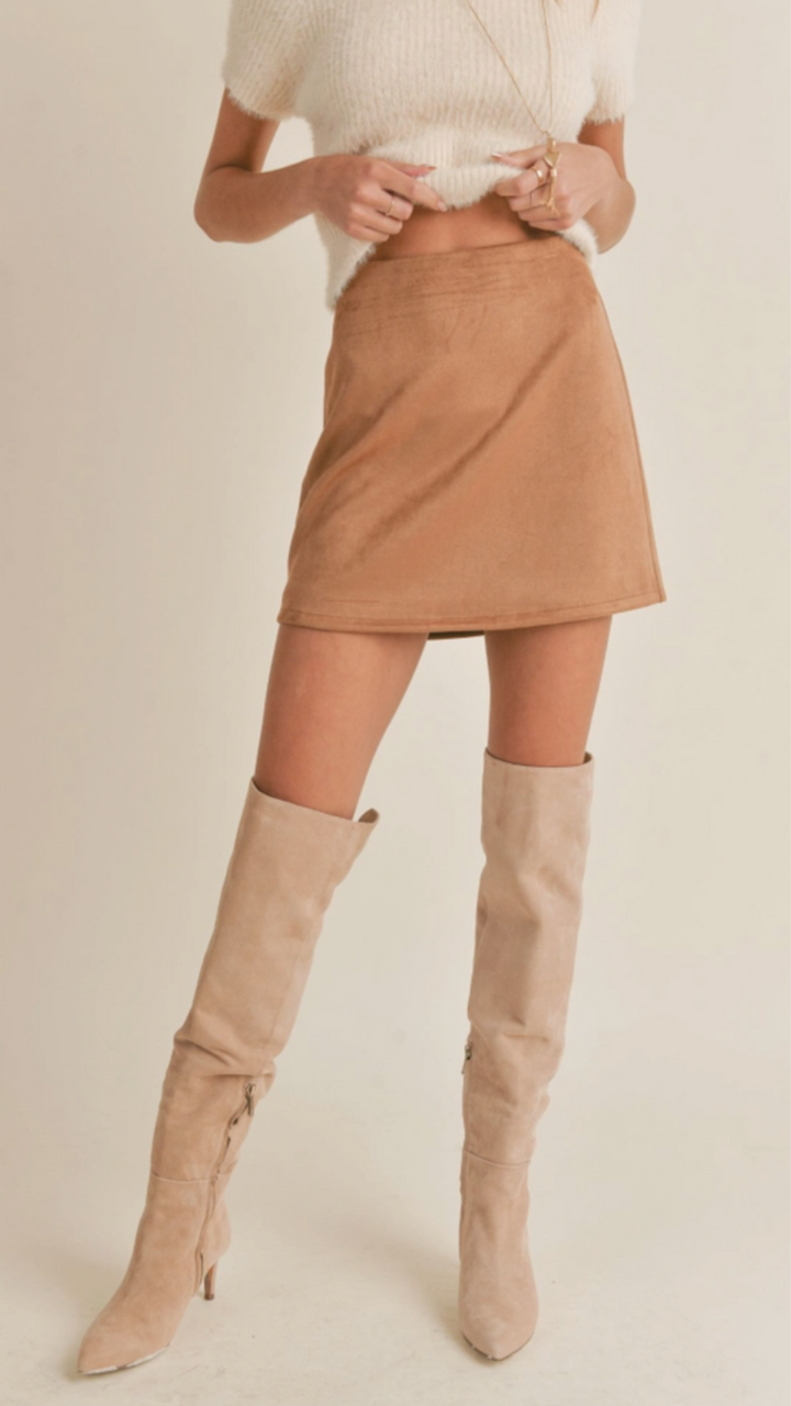 Rylie Faux Suede Skirt