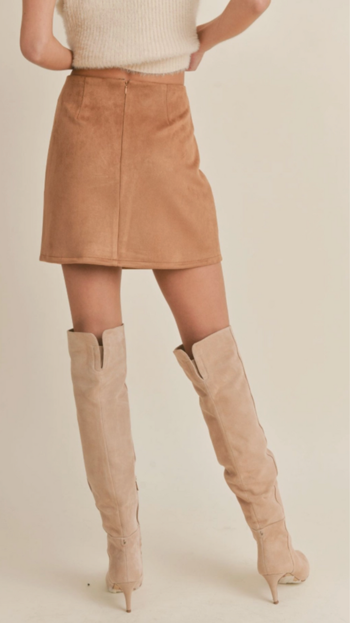 Rylie Faux Suede Skirt