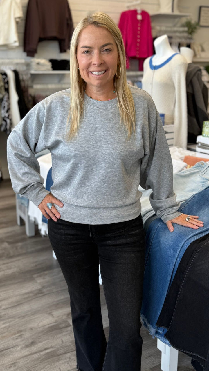 Heather Gray Scuba Classic Crew Neck Sweatshirt
