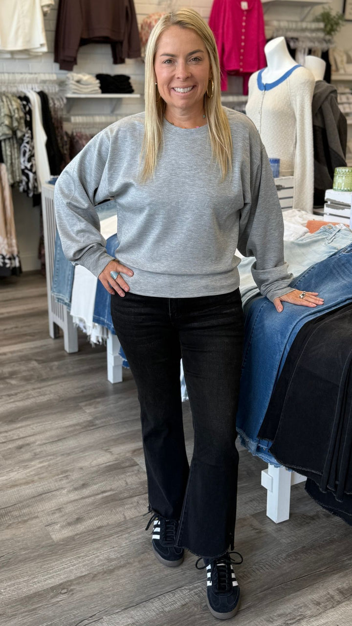 Heather Gray Scuba Classic Crew Neck Sweatshirt