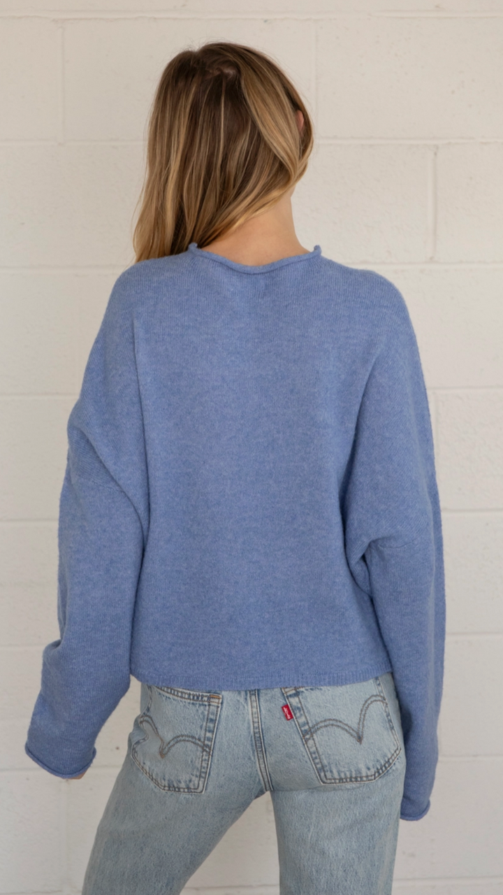Dusty Blue Piper Cardigan