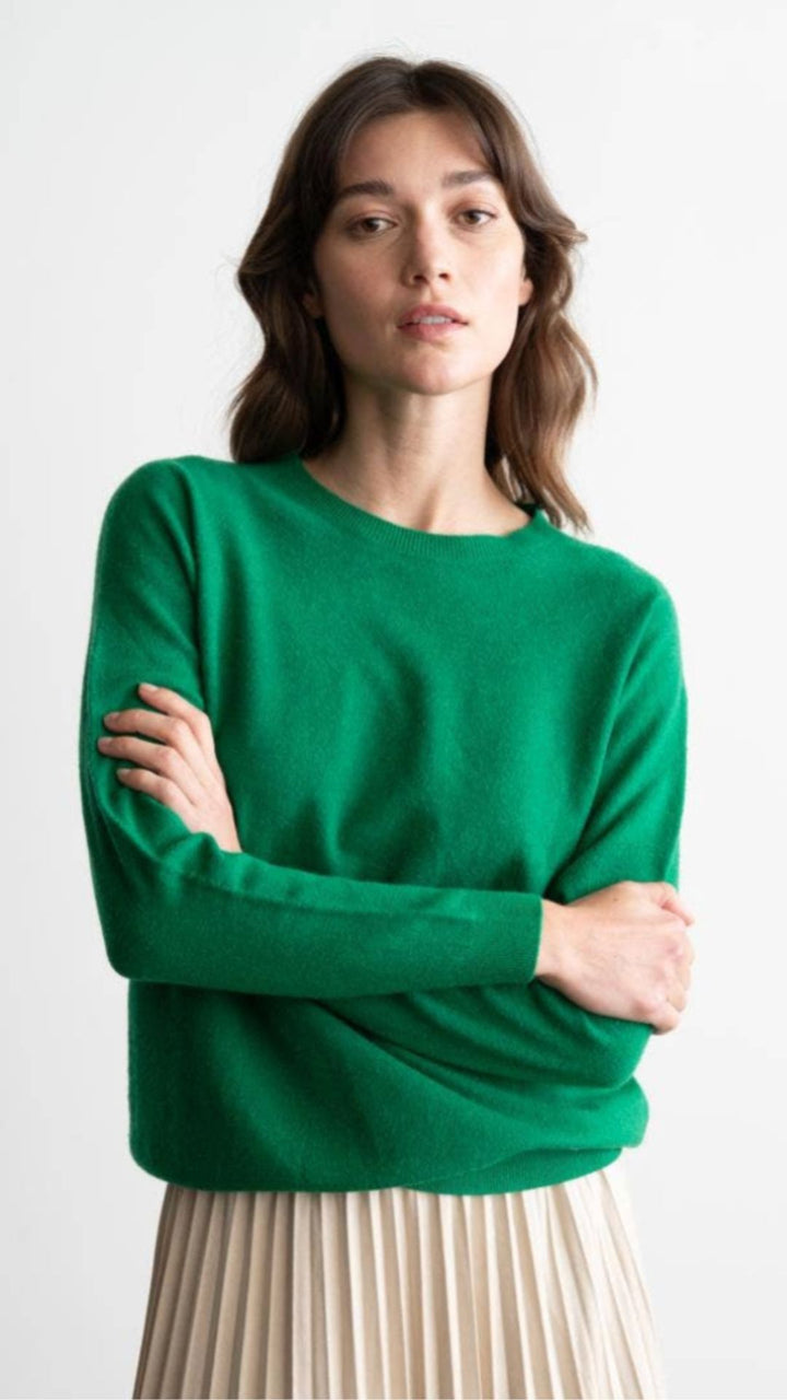 Green Soft Cozy Knit  Sweater