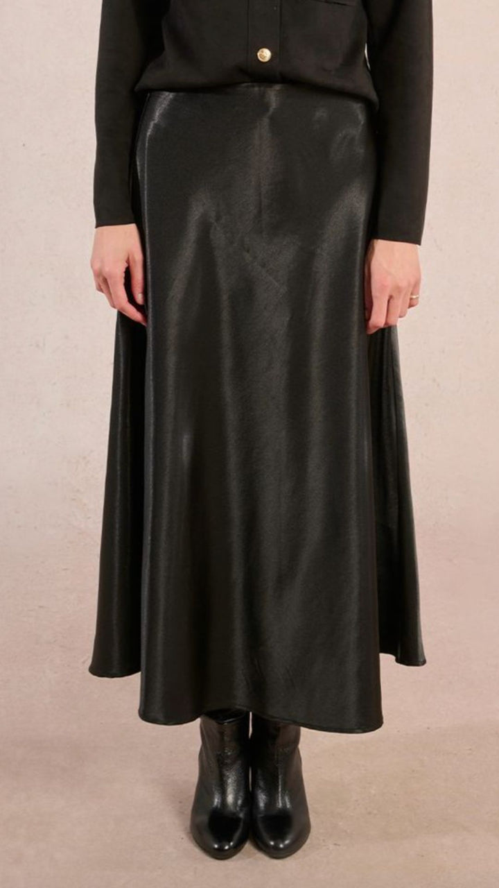 Black Silk Skirt