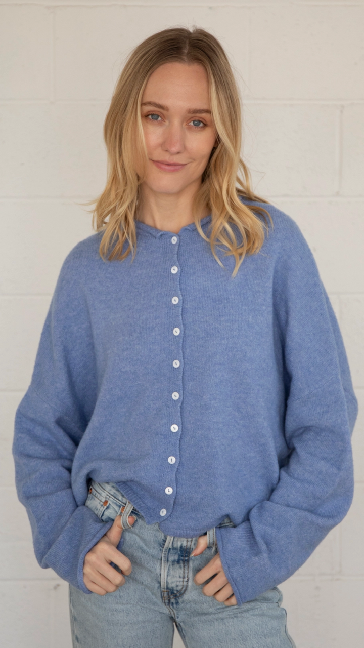 Dusty Blue Piper Cardigan