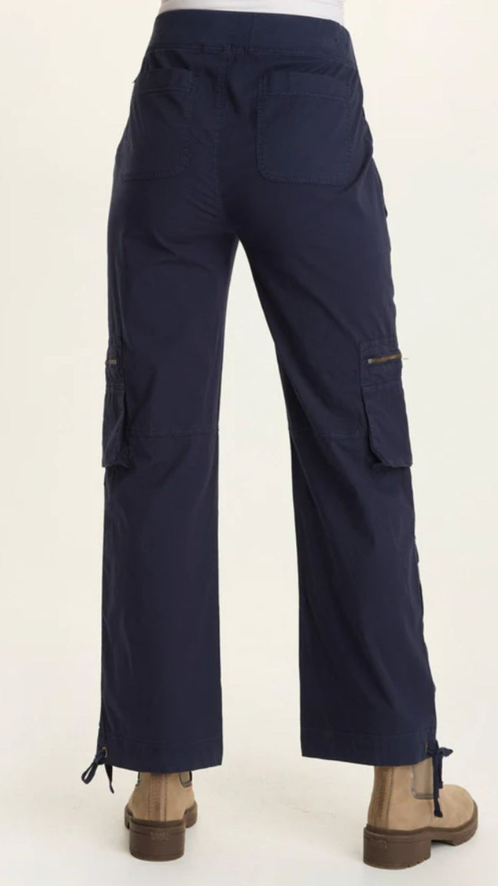 Navy Chaucer Poplin Cargo Pants