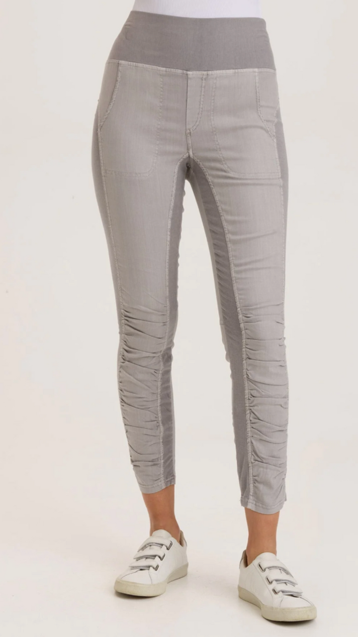 Cotton Grey Twill Penny Legging