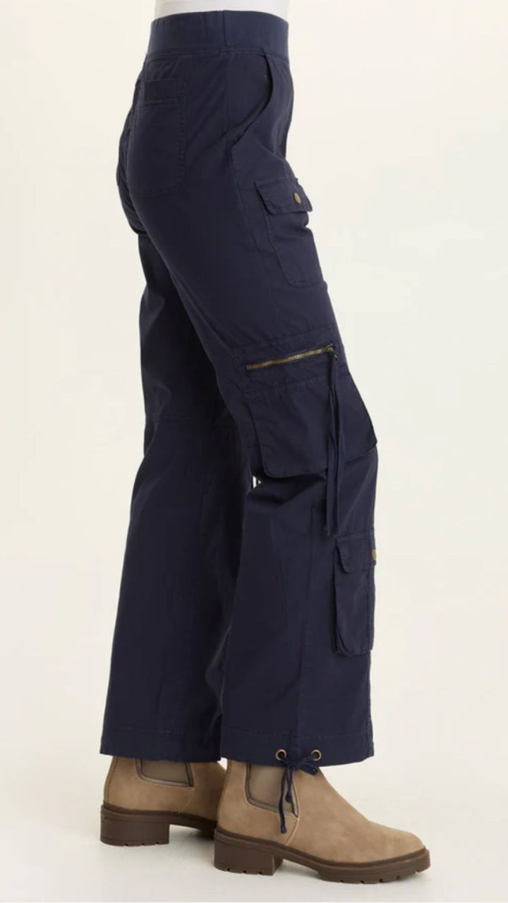 Navy Chaucer Poplin Cargo Pants