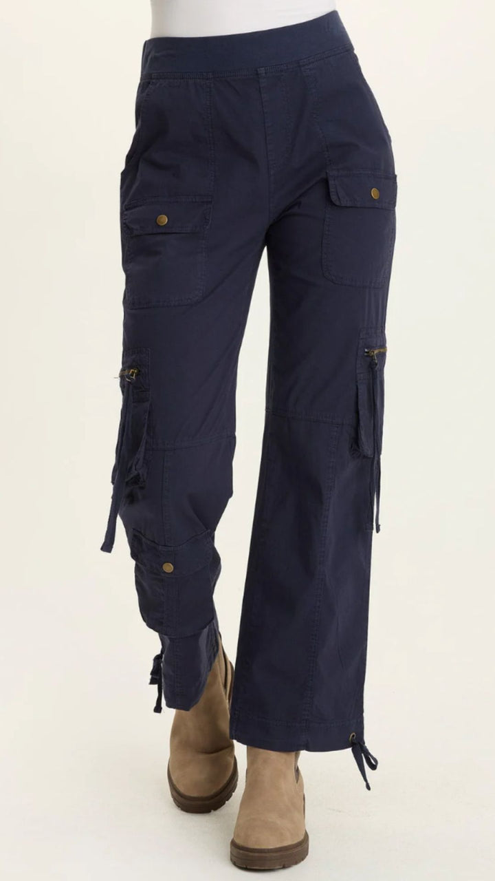 Navy Chaucer Poplin Cargo Pants