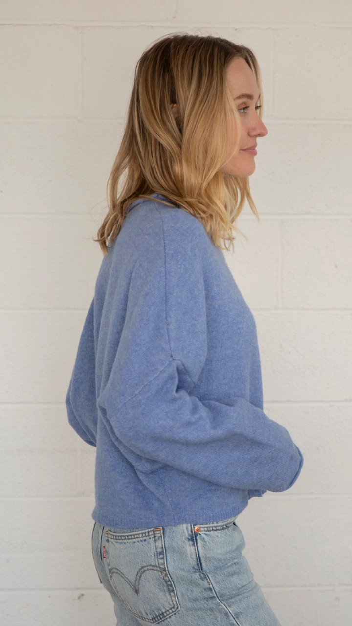 Dusty Blue Piper Cardigan