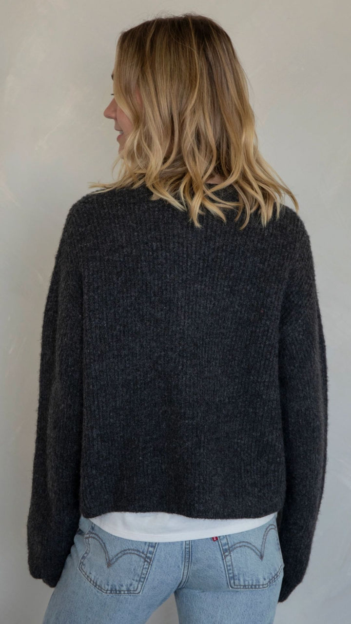 Charcoal Scottie Cardigan