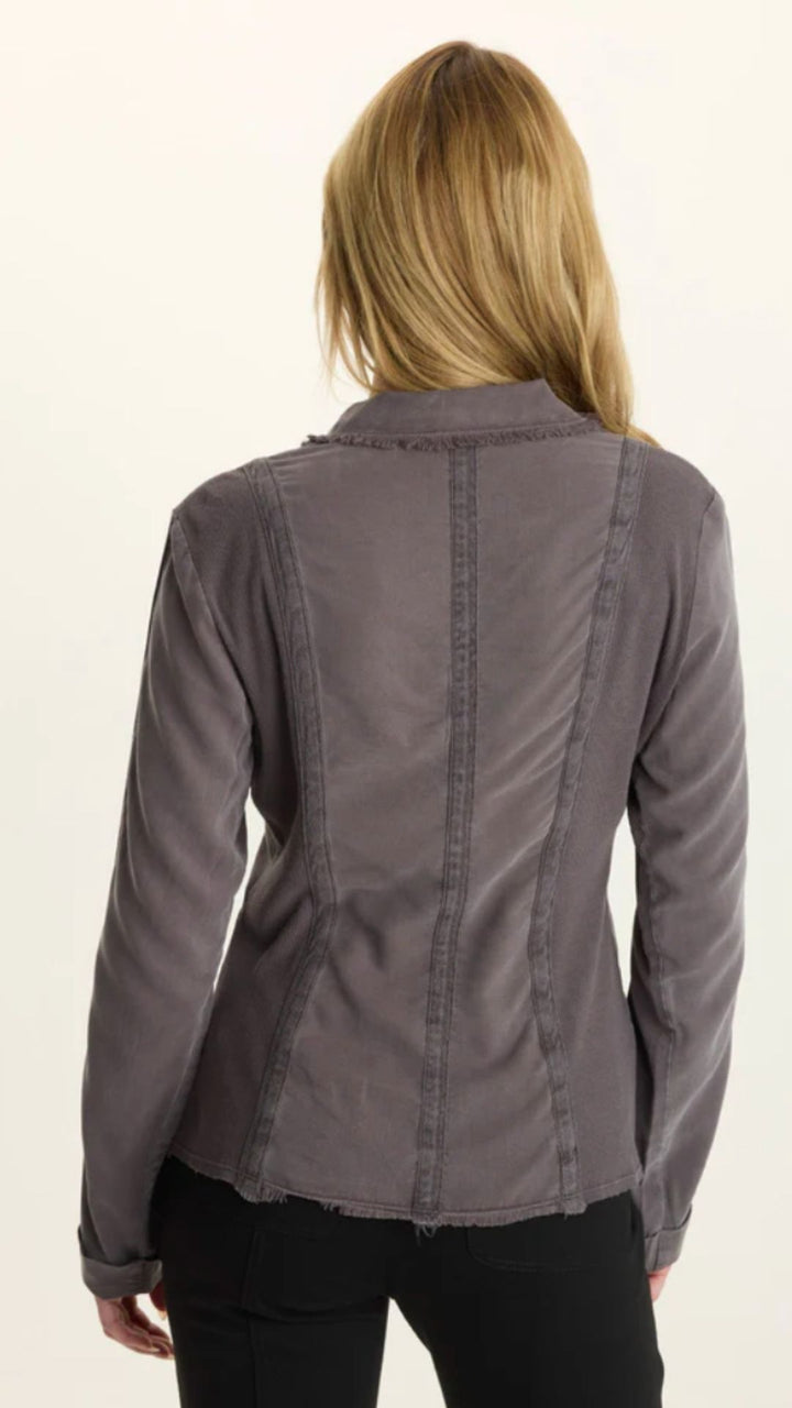 Charcoal Twill Safari 4 Pocket Twill Jacket