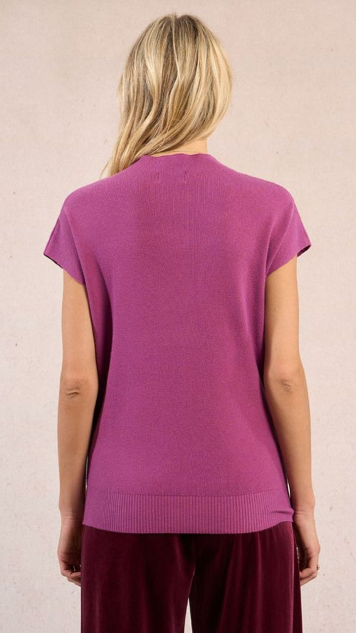 Purple Soft Sweater Knit Top