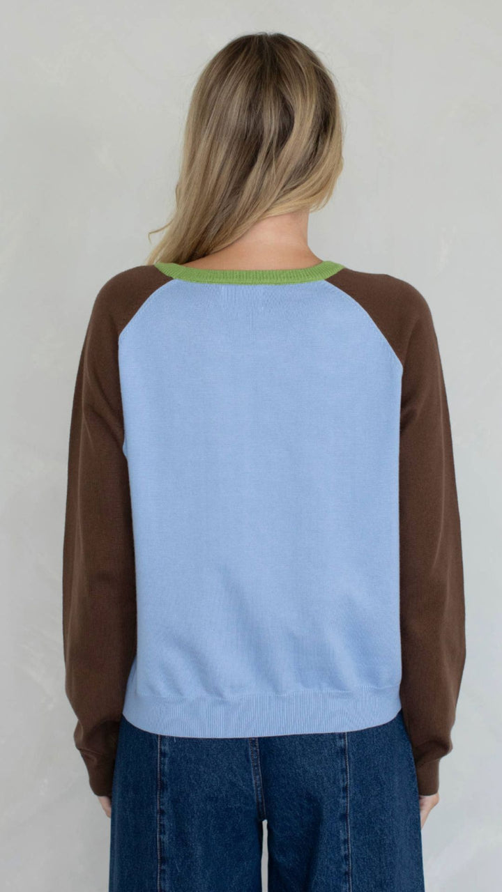 Light Blue Combo Sweater