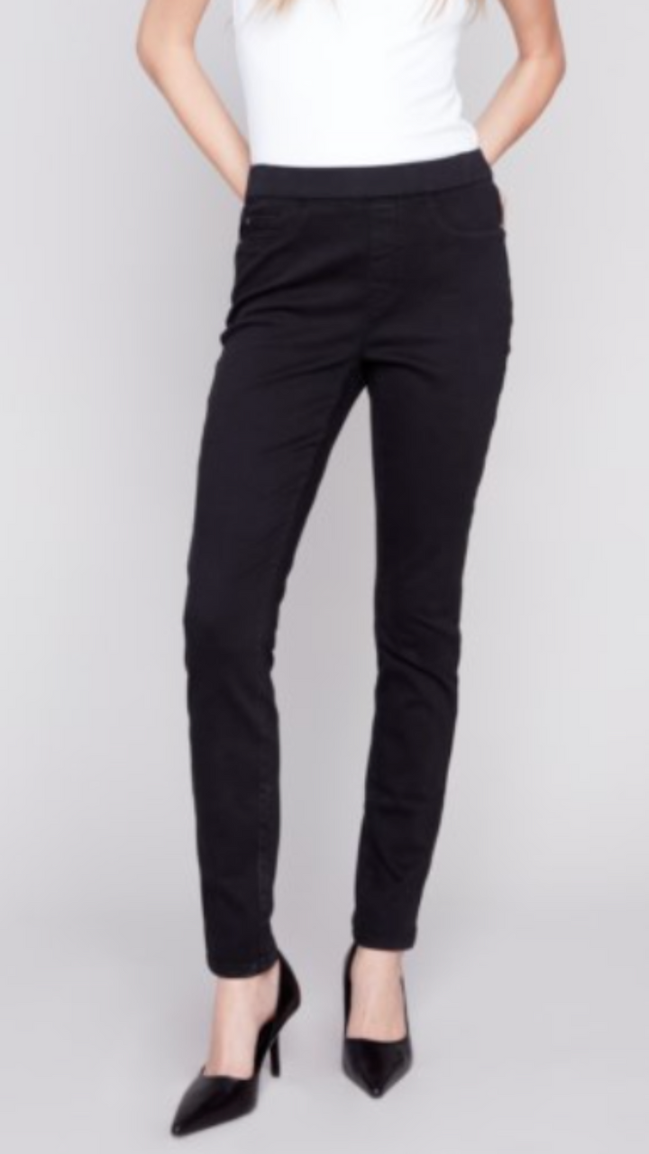 Twill Pull-On Pants