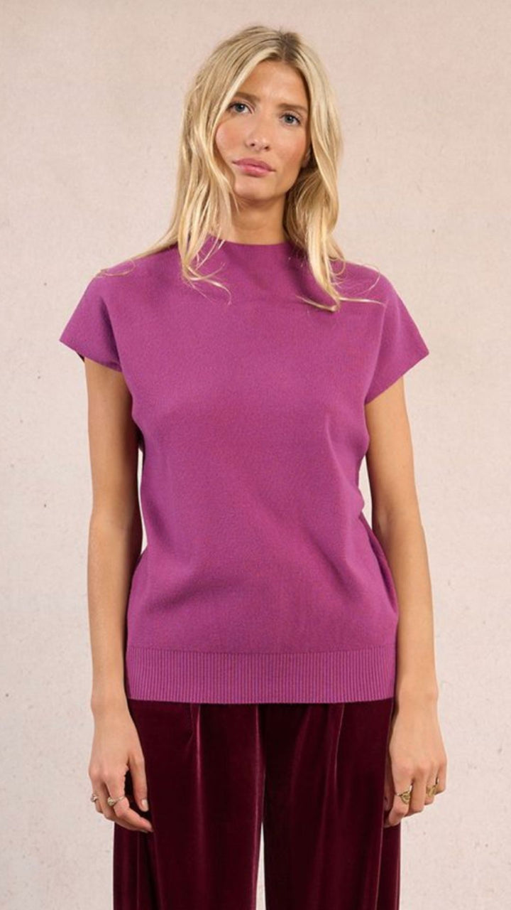 Purple Soft Sweater Knit Top