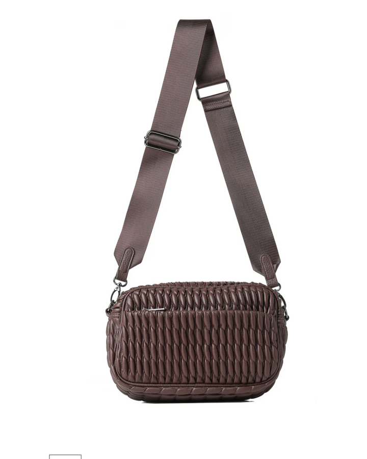 Noa Chocolate Cargo Camera Crossbody Bag