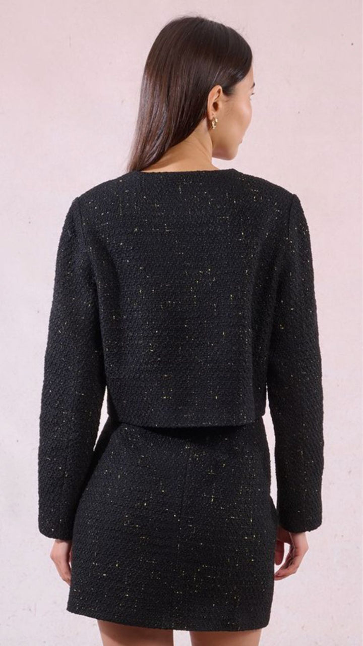 Tweed Heart Detail Jacket