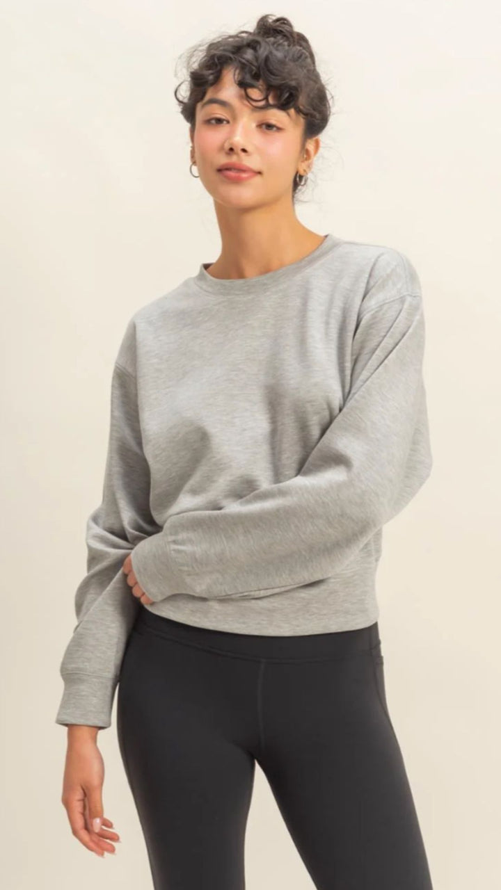 Heather Gray Scuba Classic Crew Neck Sweatshirt