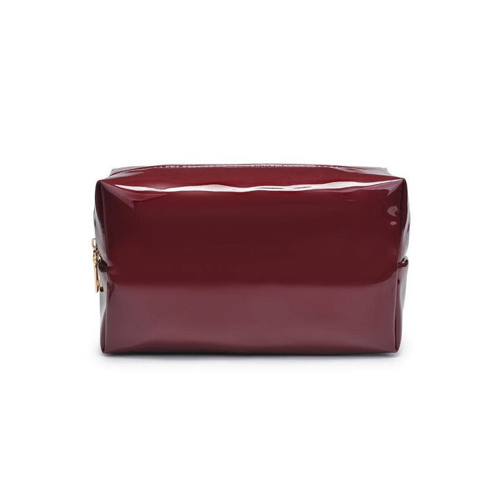 Red Patent Cosmetic Pouch
