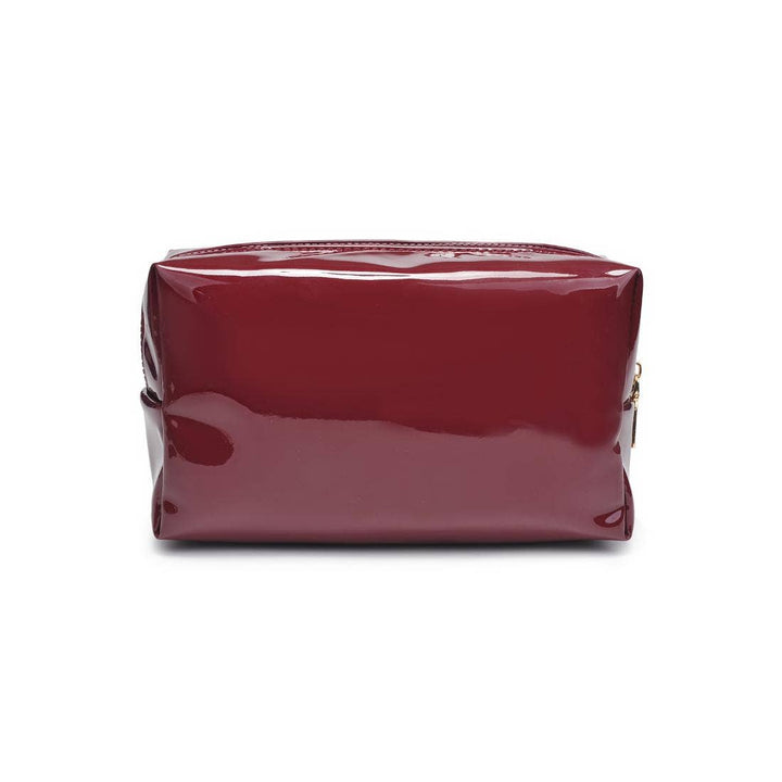 Red Patent Cosmetic Pouch