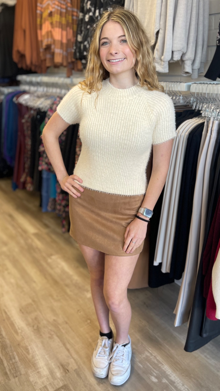 Rylie Faux Suede Skirt