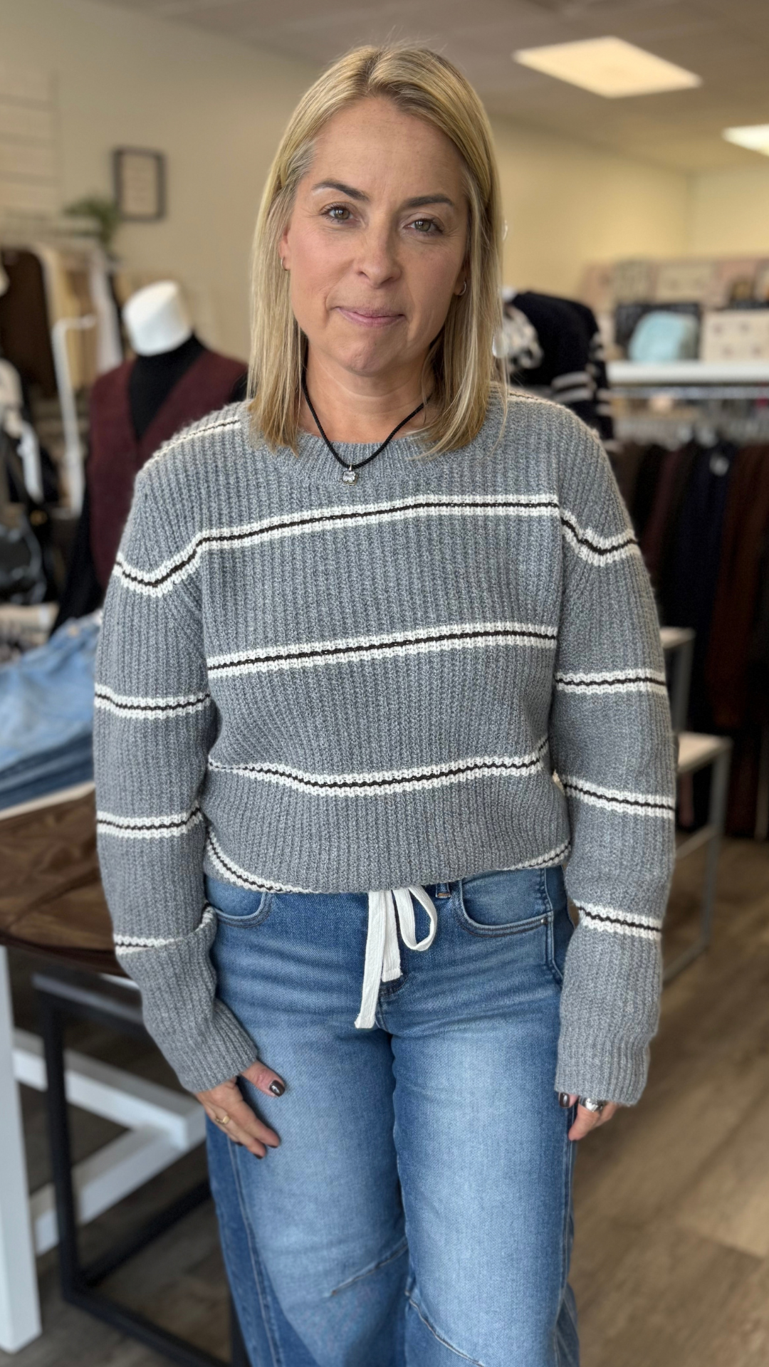 Warm Chai Stripe Sweater