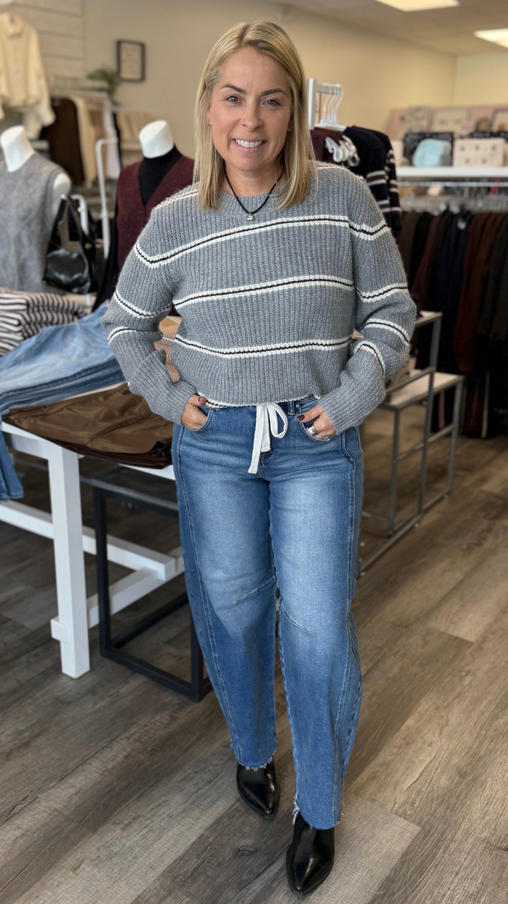 Warm Chai Stripe Sweater