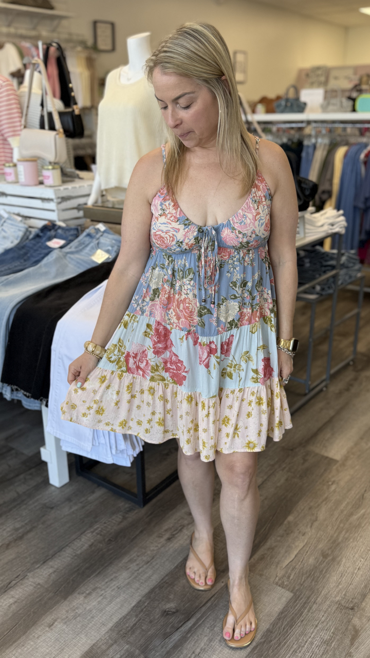 Floral Mix Print Dress