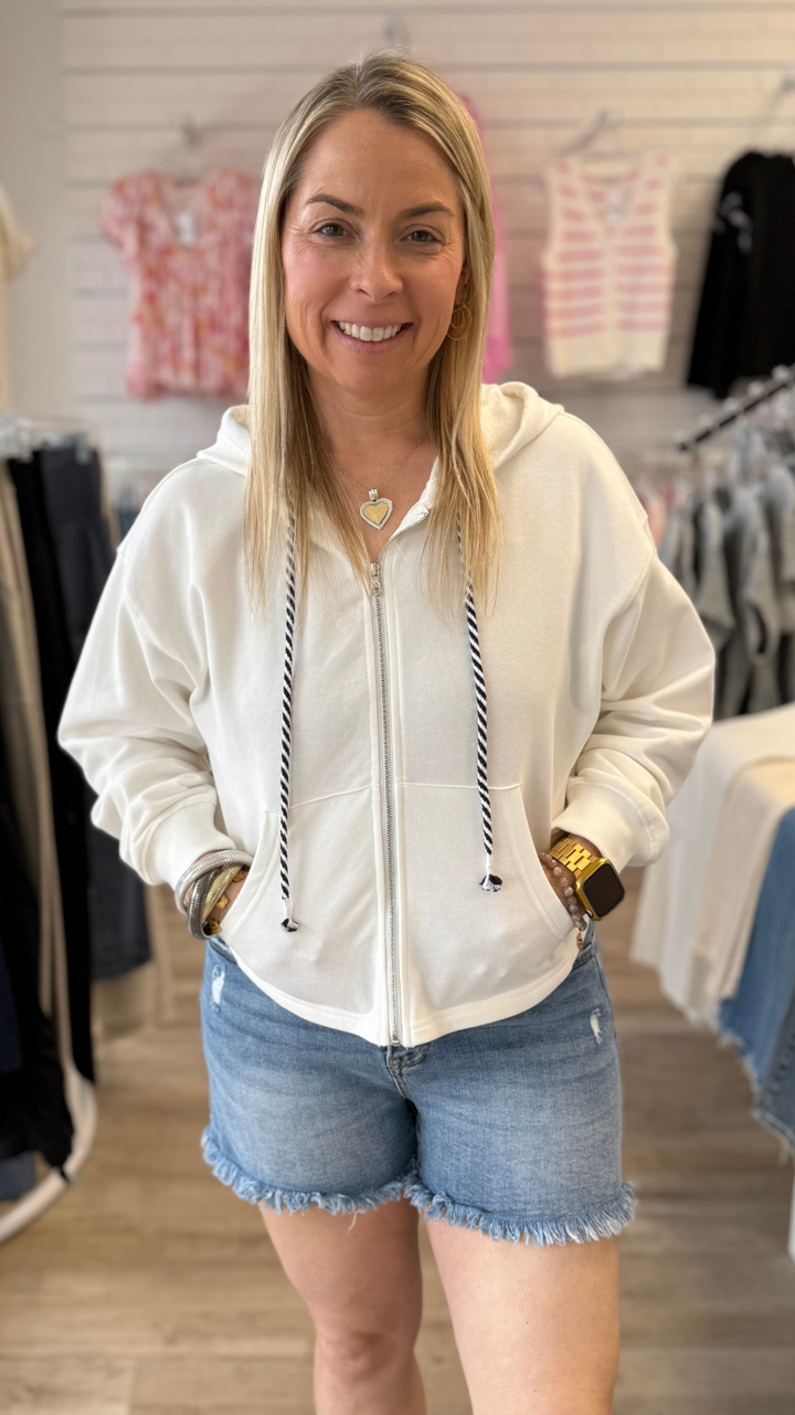 Hooded Zipper Sweatshirt