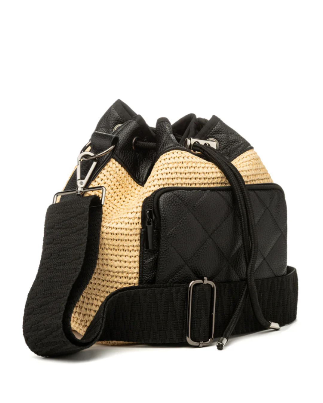 Lindsey Raffia Bucket Bag