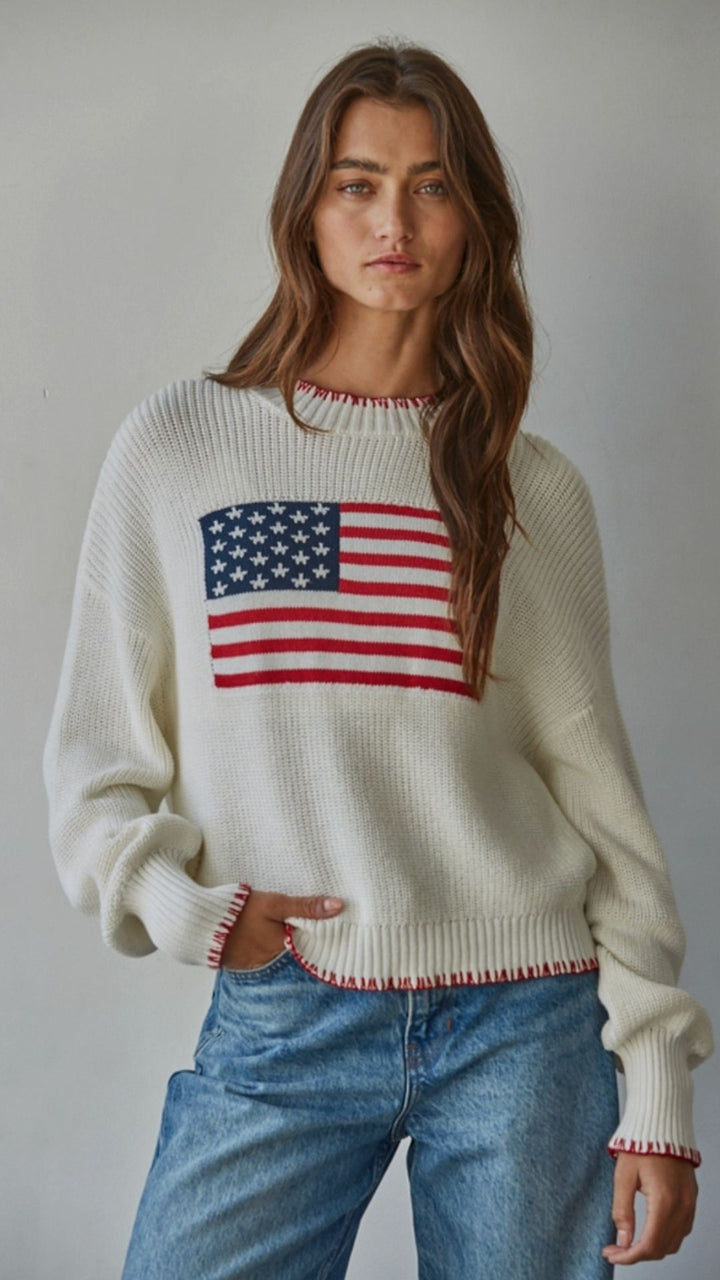Americana Stitch Sweater