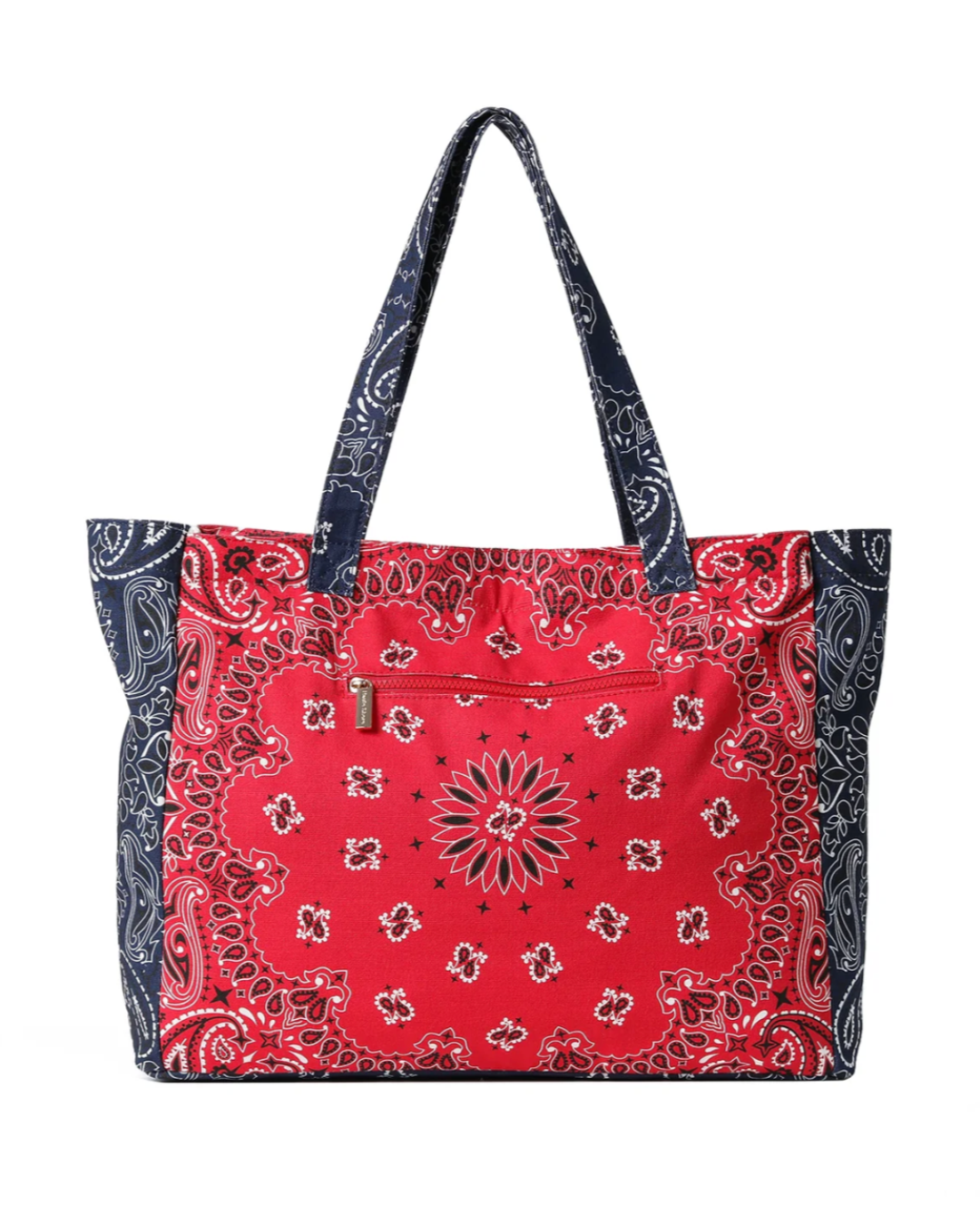Bailey Red/Navy Bandana Tote