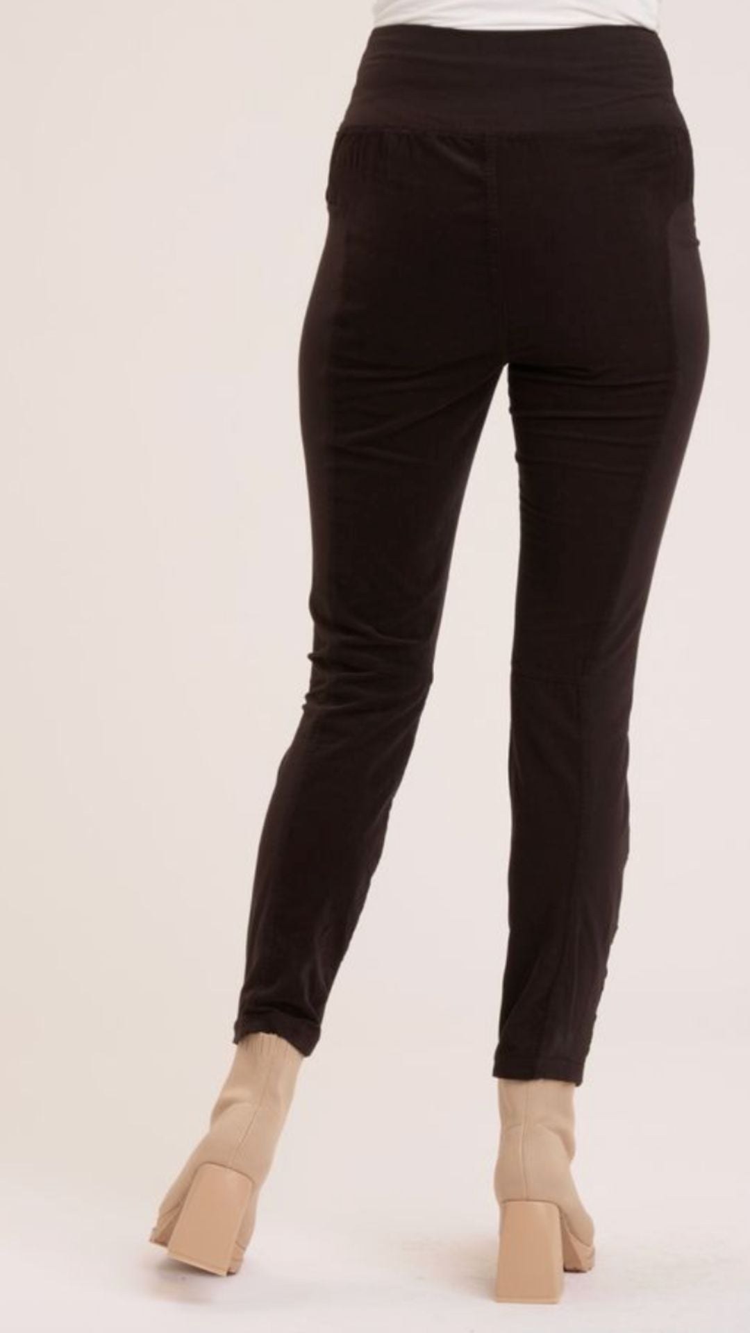 Black Cord Penny Legging