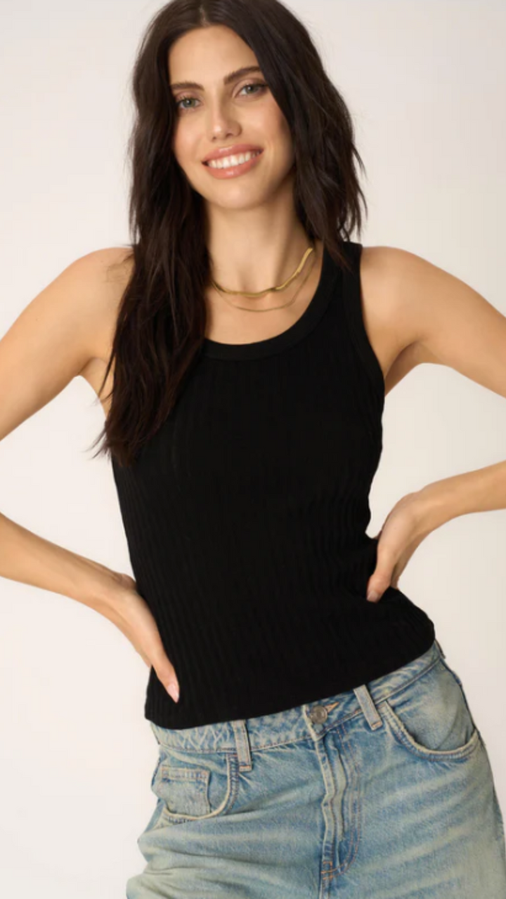 Black Cooper Sweater Tank