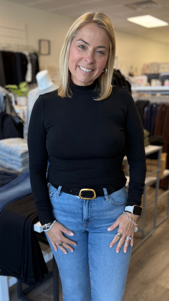 Black Mock Neck Undersweater
