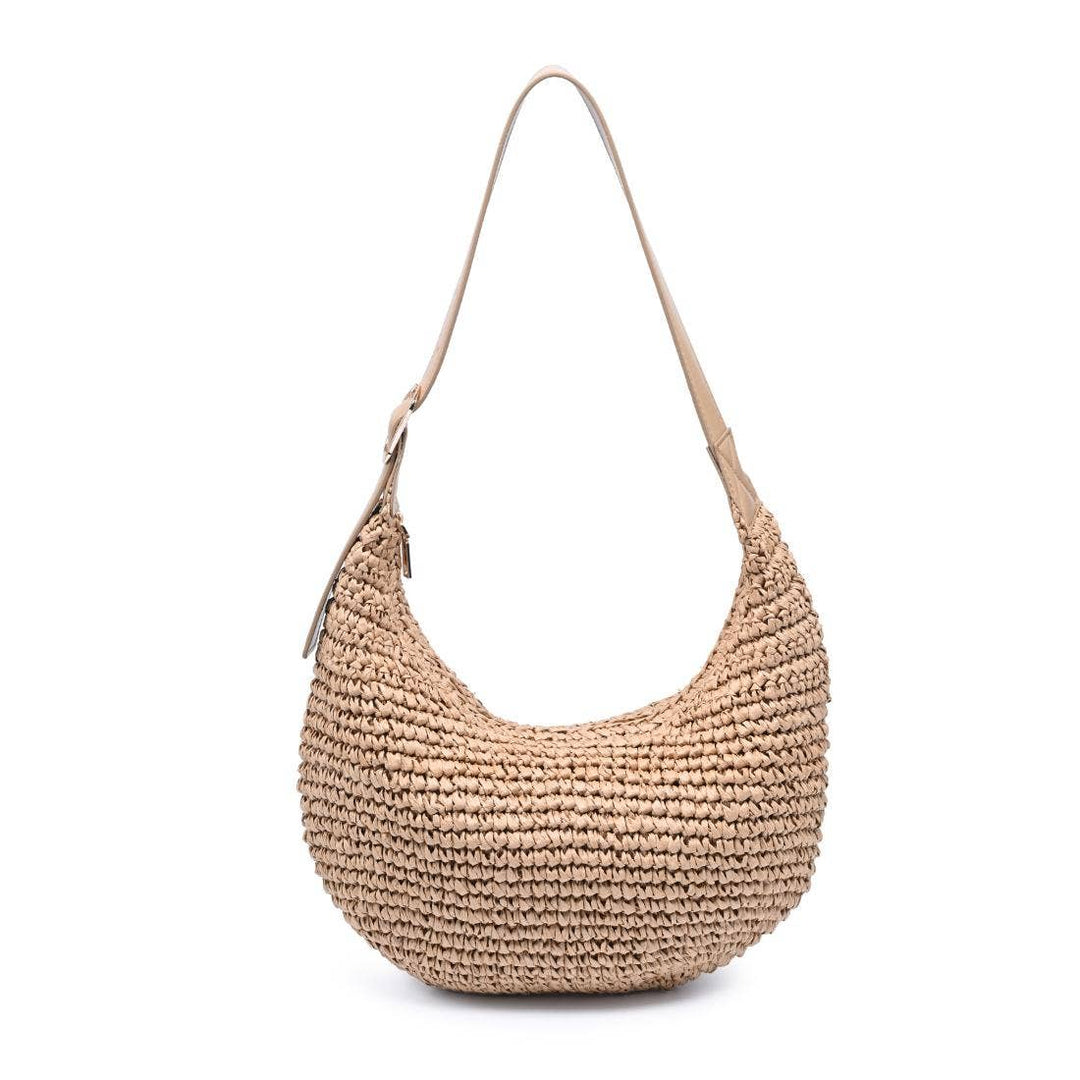 Natural Jasmine Hobo Shoulder Bag