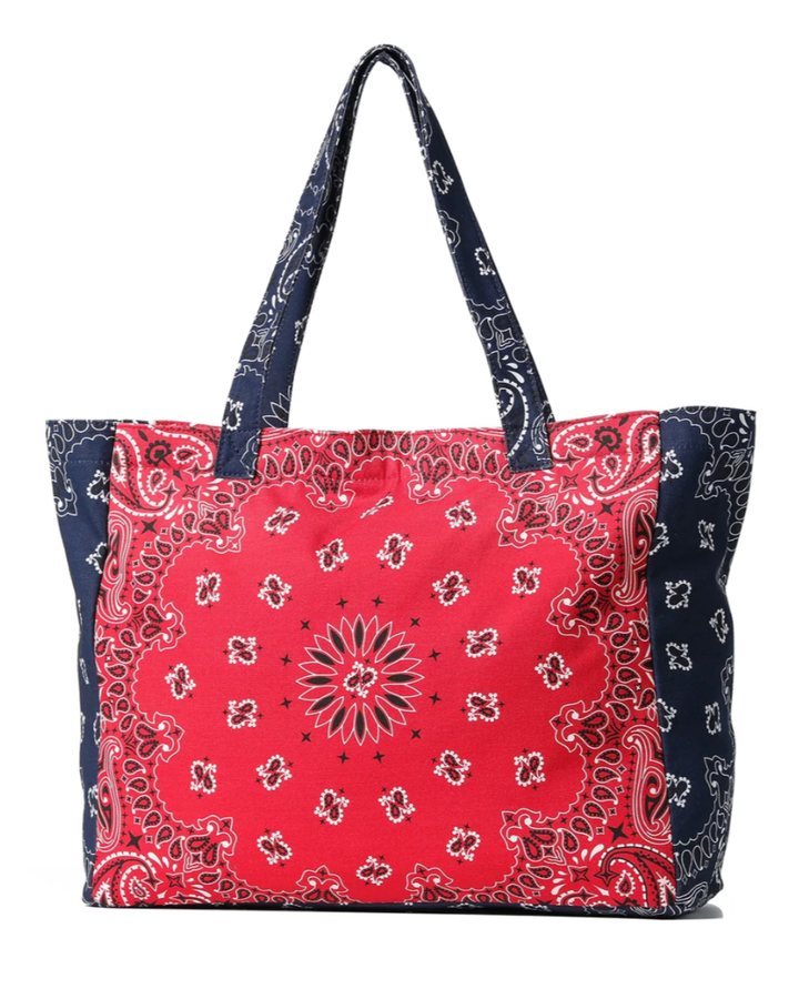 Bailey Red/Navy Bandana Tote