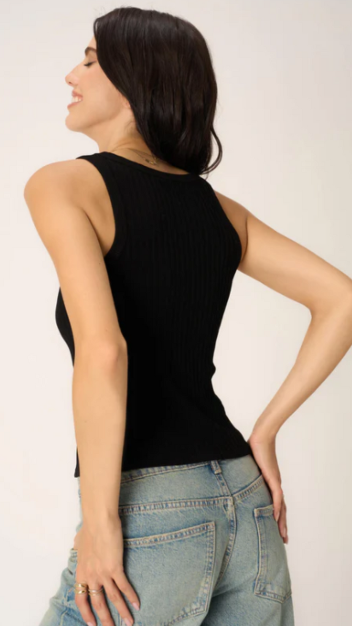 Black Cooper Sweater Tank