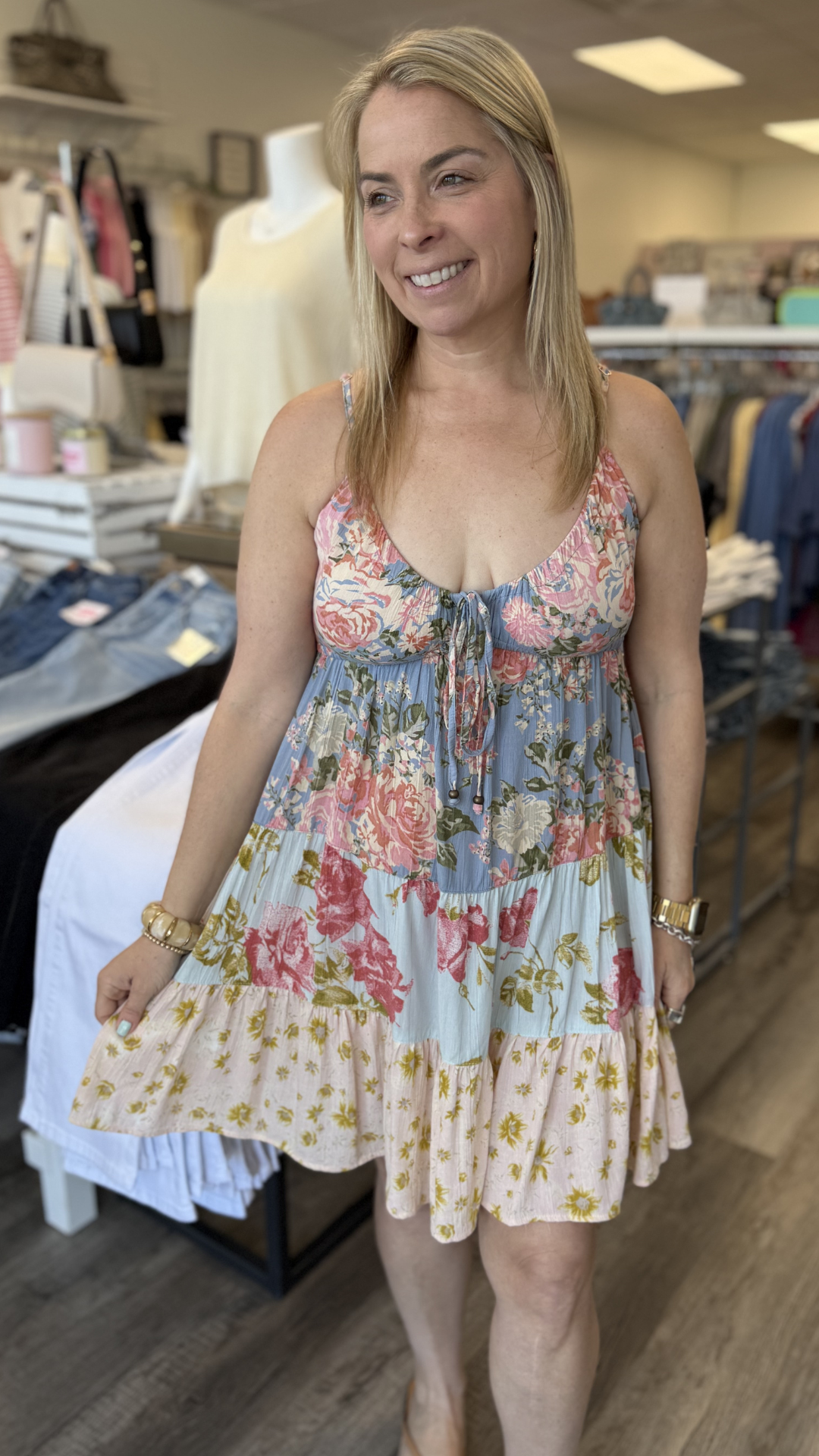Floral Mix Print Dress