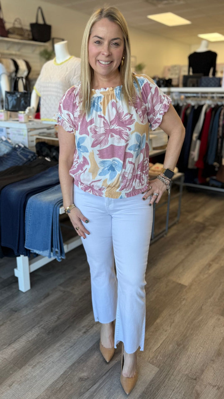 Floral Off The Shoulder Blouse