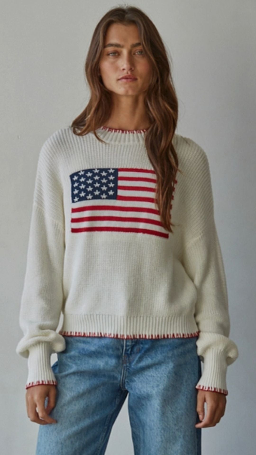 Americana Stitch Sweater