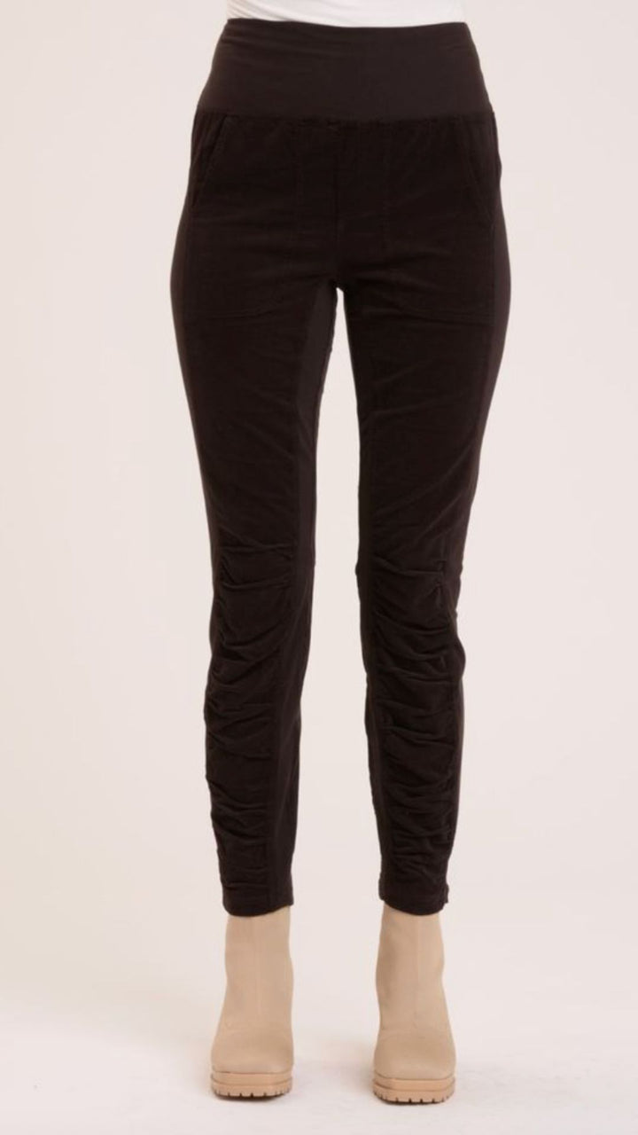 Black Cord Penny Legging