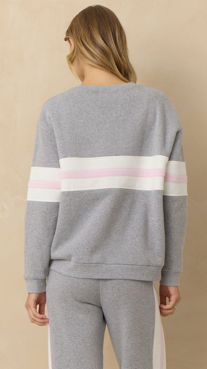 Vintage Fleece Colorblock Two Piece Set