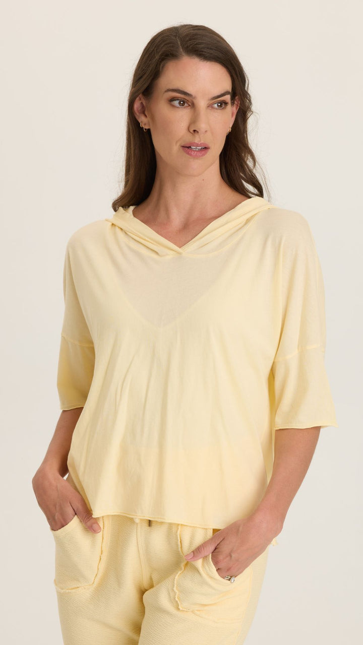 Lunaria Coen Jersey Short Sleeve Hooded Tee