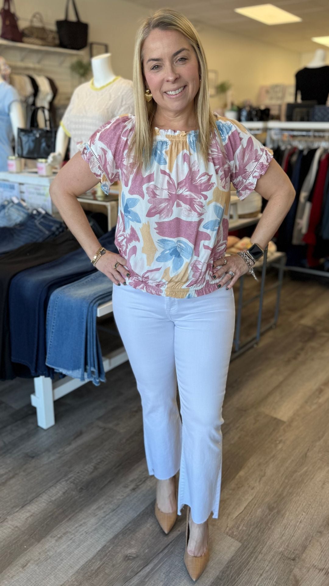 Floral Off The Shoulder Blouse