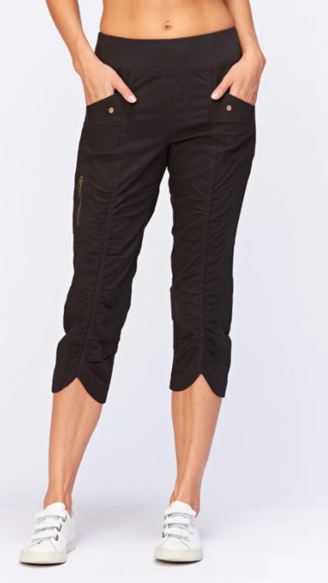 Black Iris Crop Pants