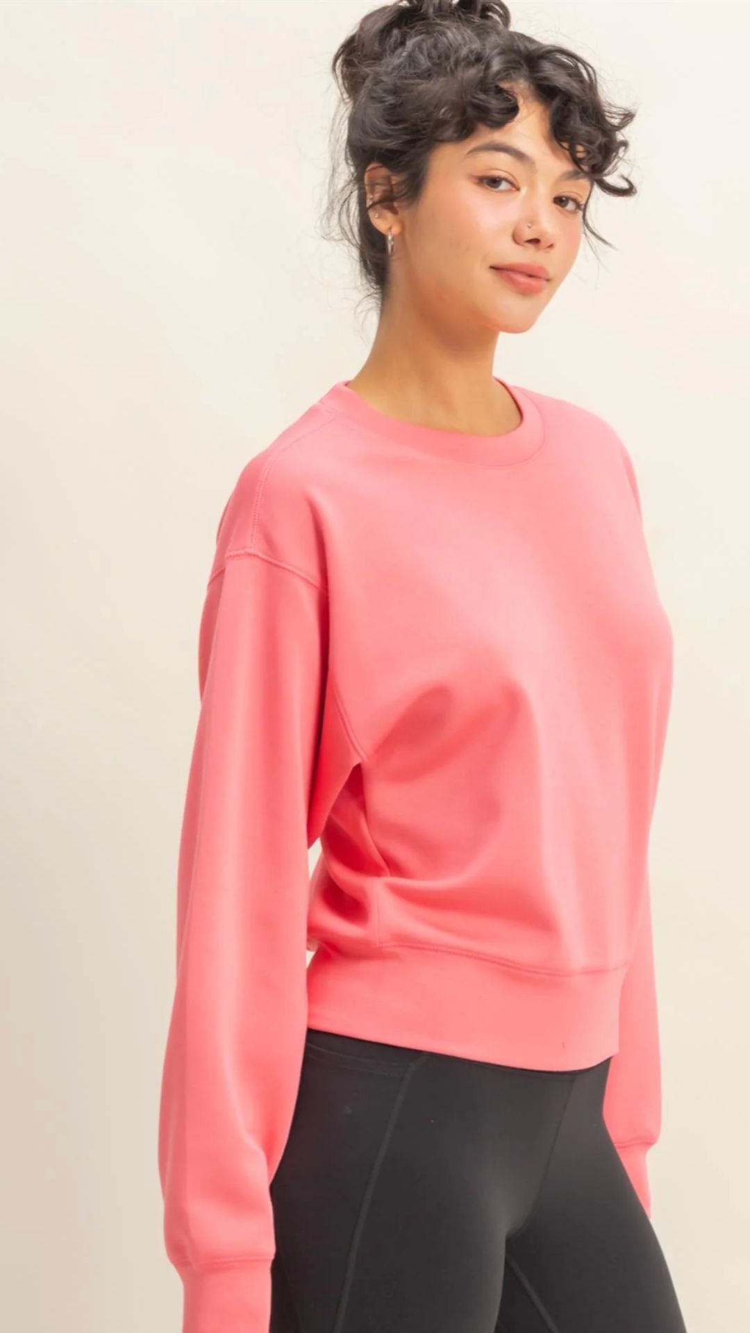 Taffy Pink Scuba Classic Crew Neck Sweatshirt