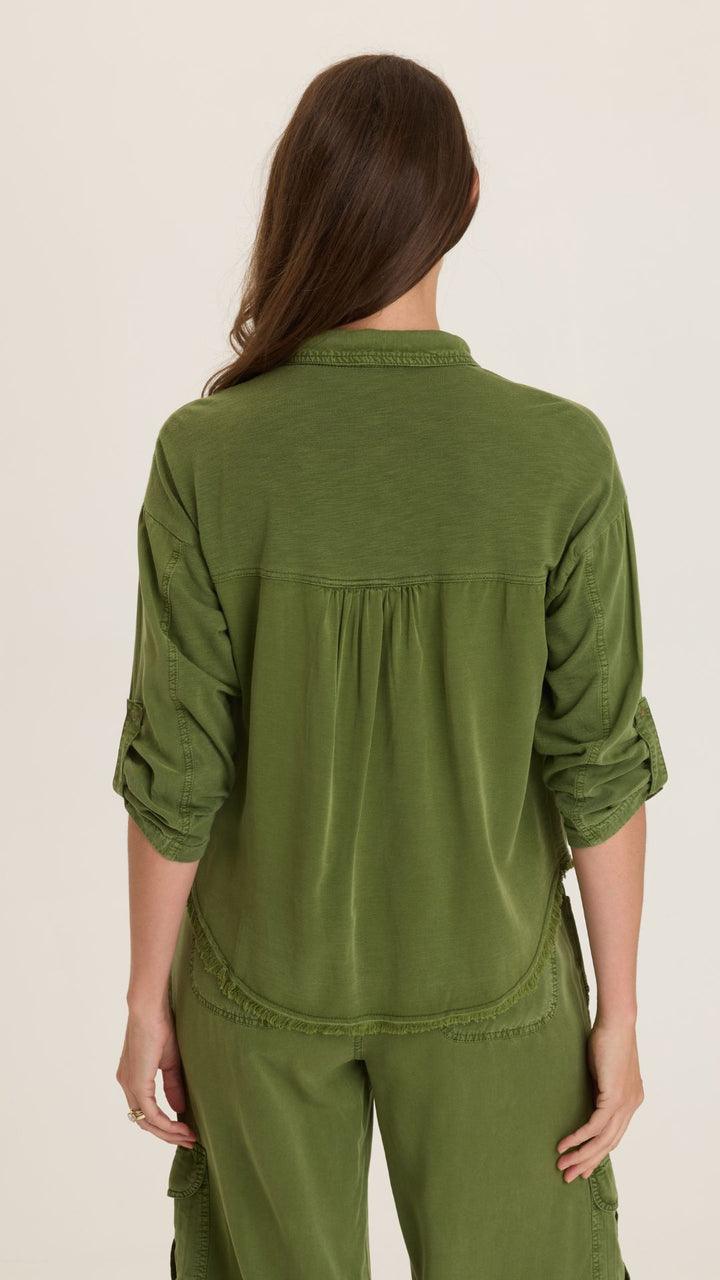 Apollo Pigment Knapp Utility Cargo Button Up