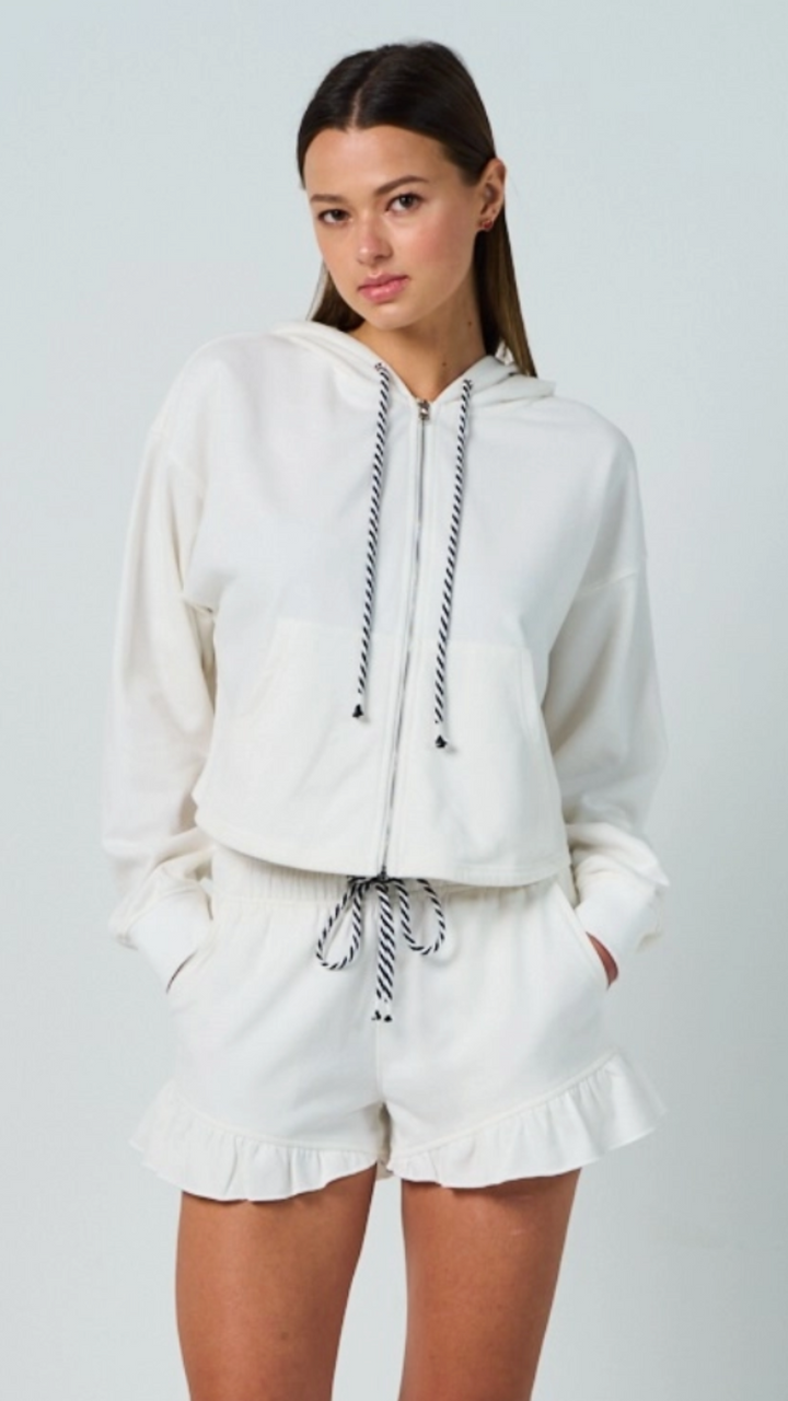 Hooded Zipper Sweatshirt